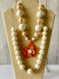 Desert Bloom Polymer Clay Necklace