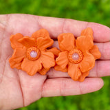 Orange Bloom Earrings