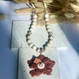 Boho Bloom Polymer Clay Flower Necklace
