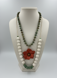Willow Bloom Polymer Clay Flower Necklace
