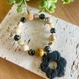 Black Flower Bracelet
