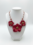 Statement Blooms Polymer Clay Necklace
