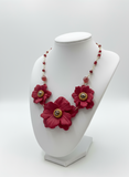 Statement Blooms Polymer Clay Necklace