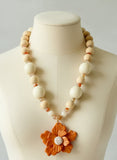 Desert Bloom Polymer Clay Necklace