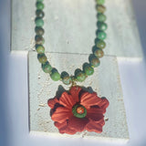 Willow Bloom Polymer Clay Flower Necklace