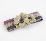 Glitter Bloom Polymer Clay Gold Glitter Choker