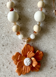Desert Bloom Polymer Clay Necklace
