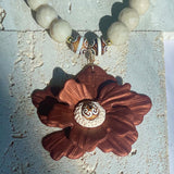 Boho Bloom Polymer Clay Flower Necklace